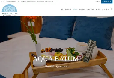 Screenshot of aquahotel.ge
