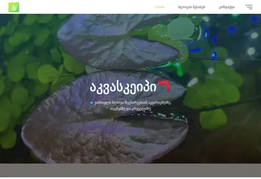 Скриншот aquascape.ge