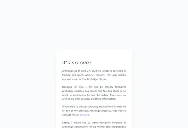 Screenshot of archea.ge