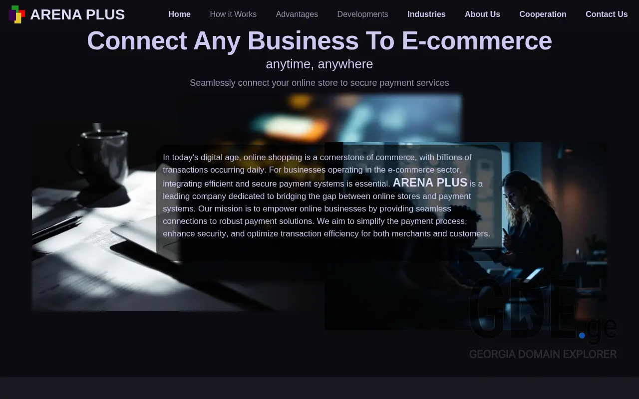 Screenshot of the site arenaplus.ge at 2025-11-28