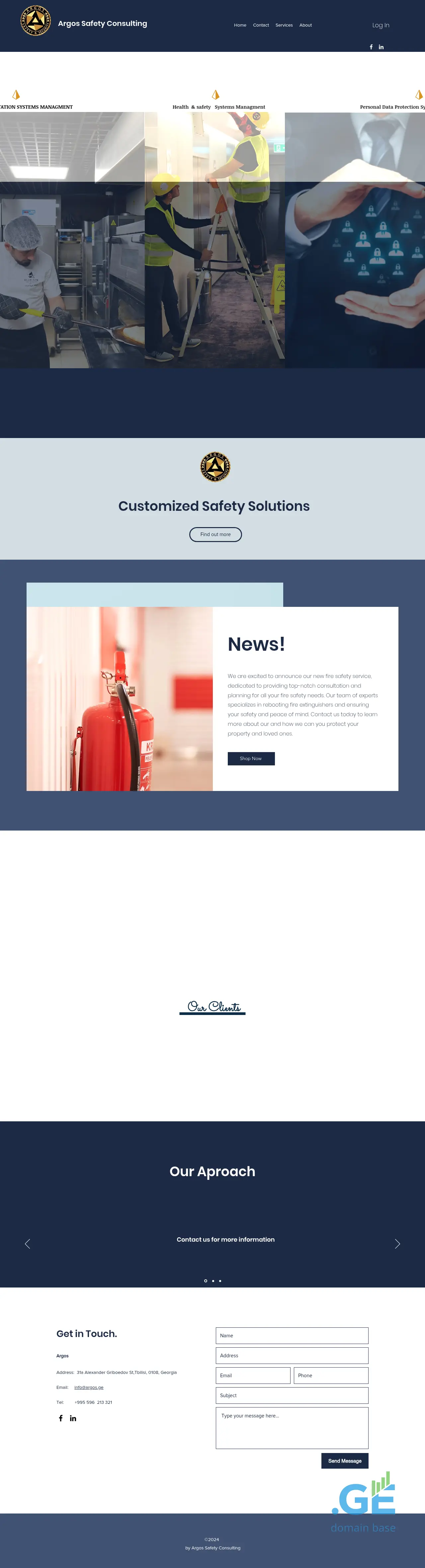 Screenshot of the site argos.ge