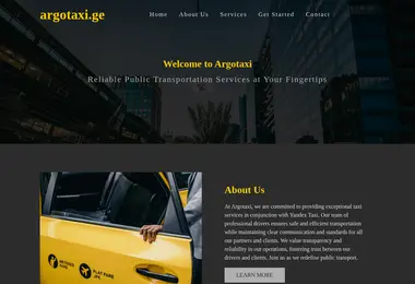 argotaxi.ge-ის ეკრანის სურათი