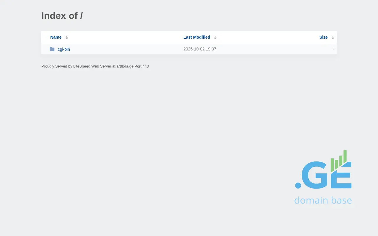 Screenshot of the site artflora.ge