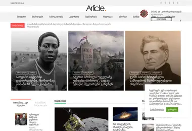 Скриншот article.ge