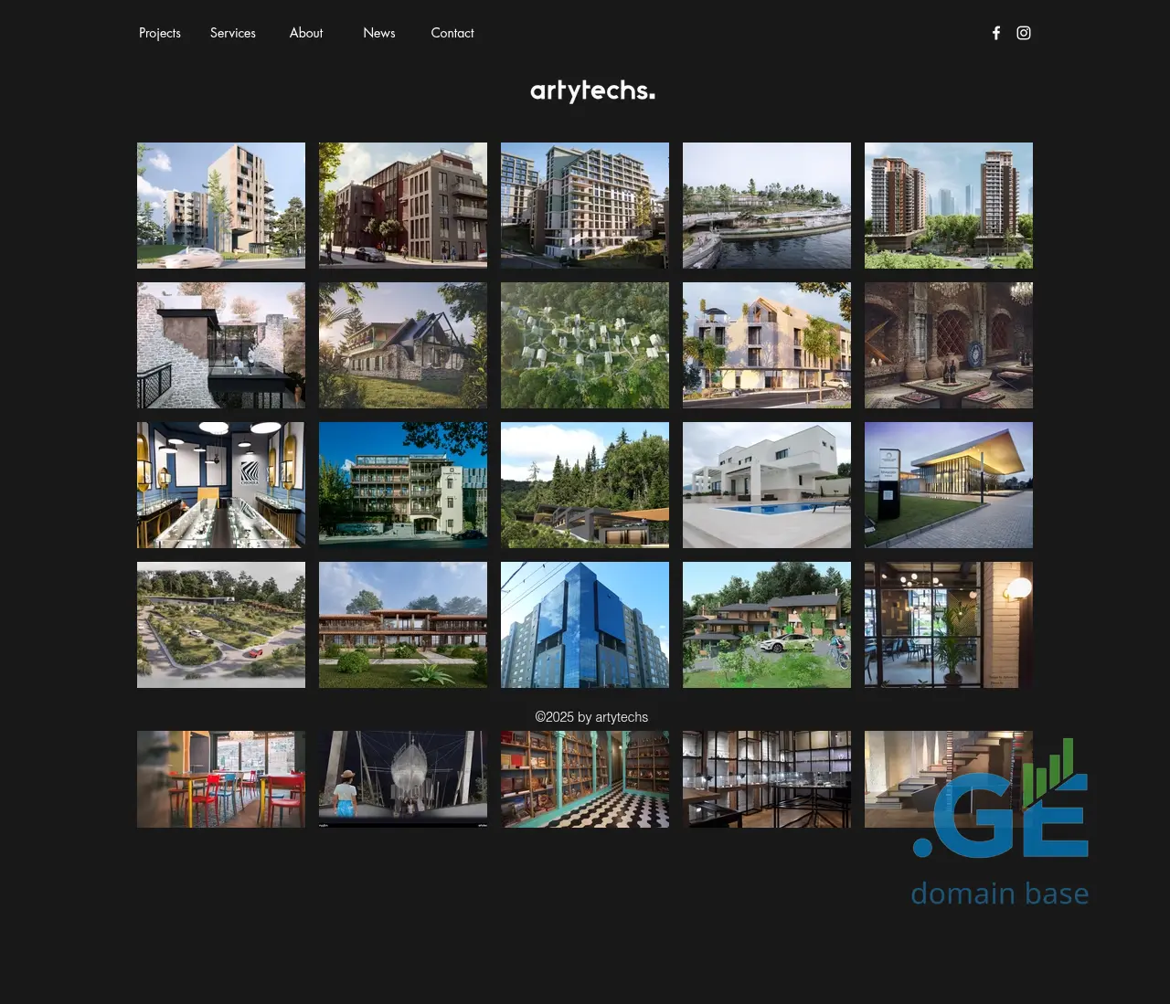Screenshot of the site arty.ge