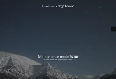 Screenshot of arunkhatri.ge