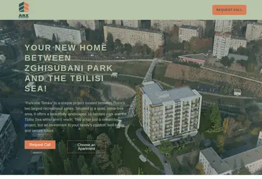 Screenshot of arxdevelopment.ge