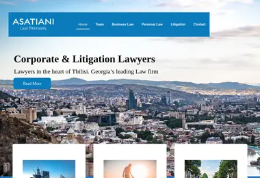 Screenshot of asatianilaw.ge