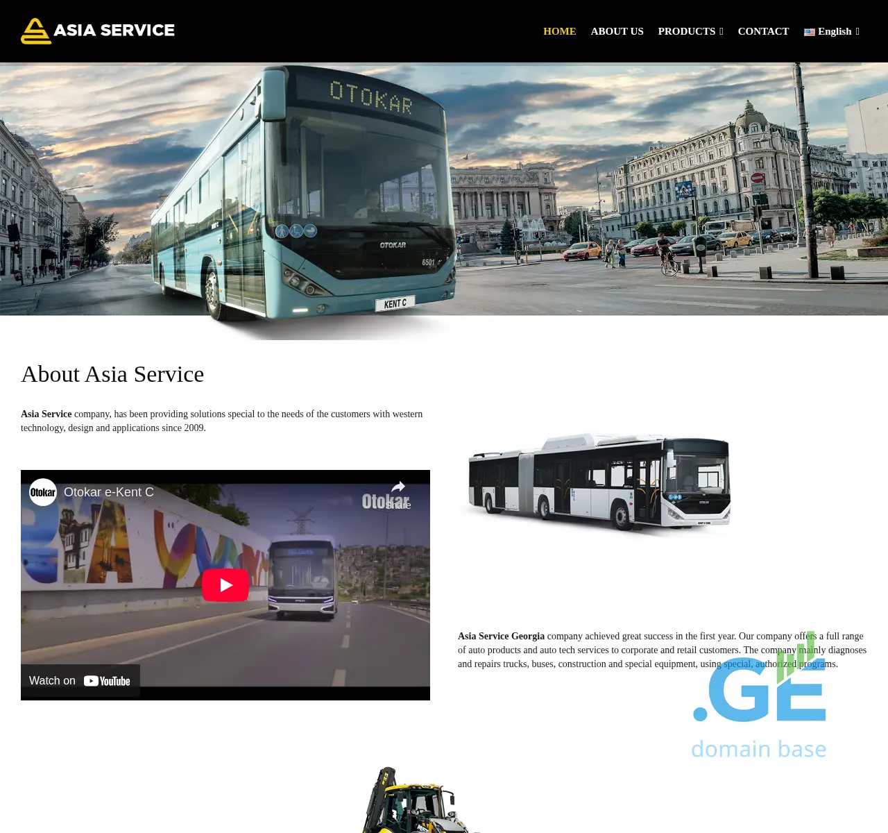 Screenshot of the site asiaservice.ge at 2025-11-24