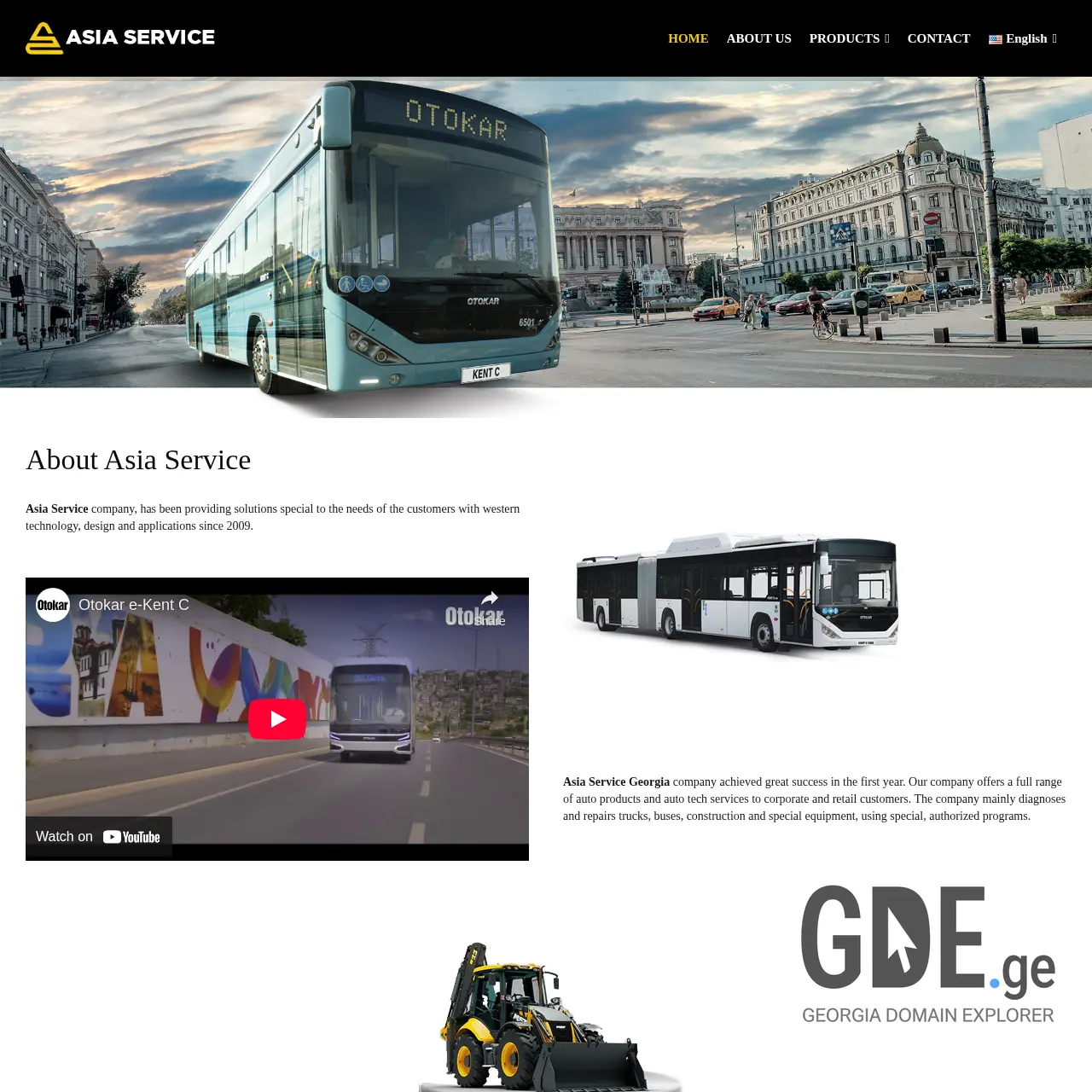 Screenshot of the site asiaservice.ge at 2025-12-15