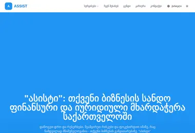 Скриншот assist.ge