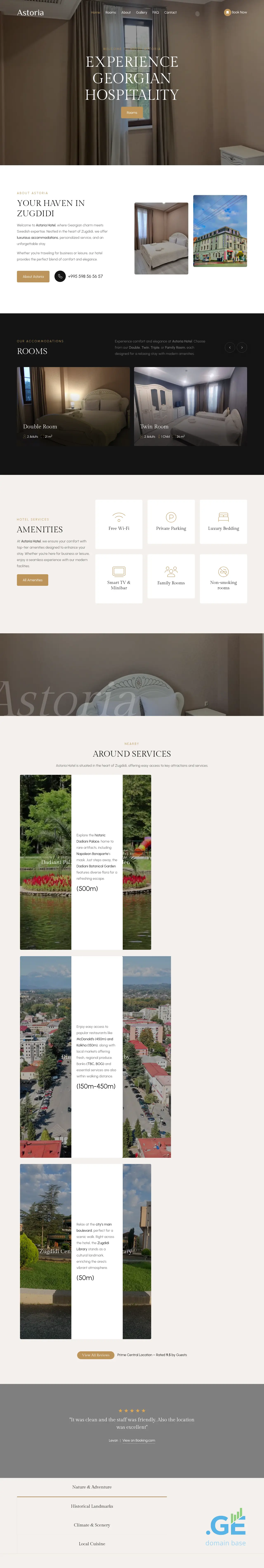 Screenshot of the site astoria.ge