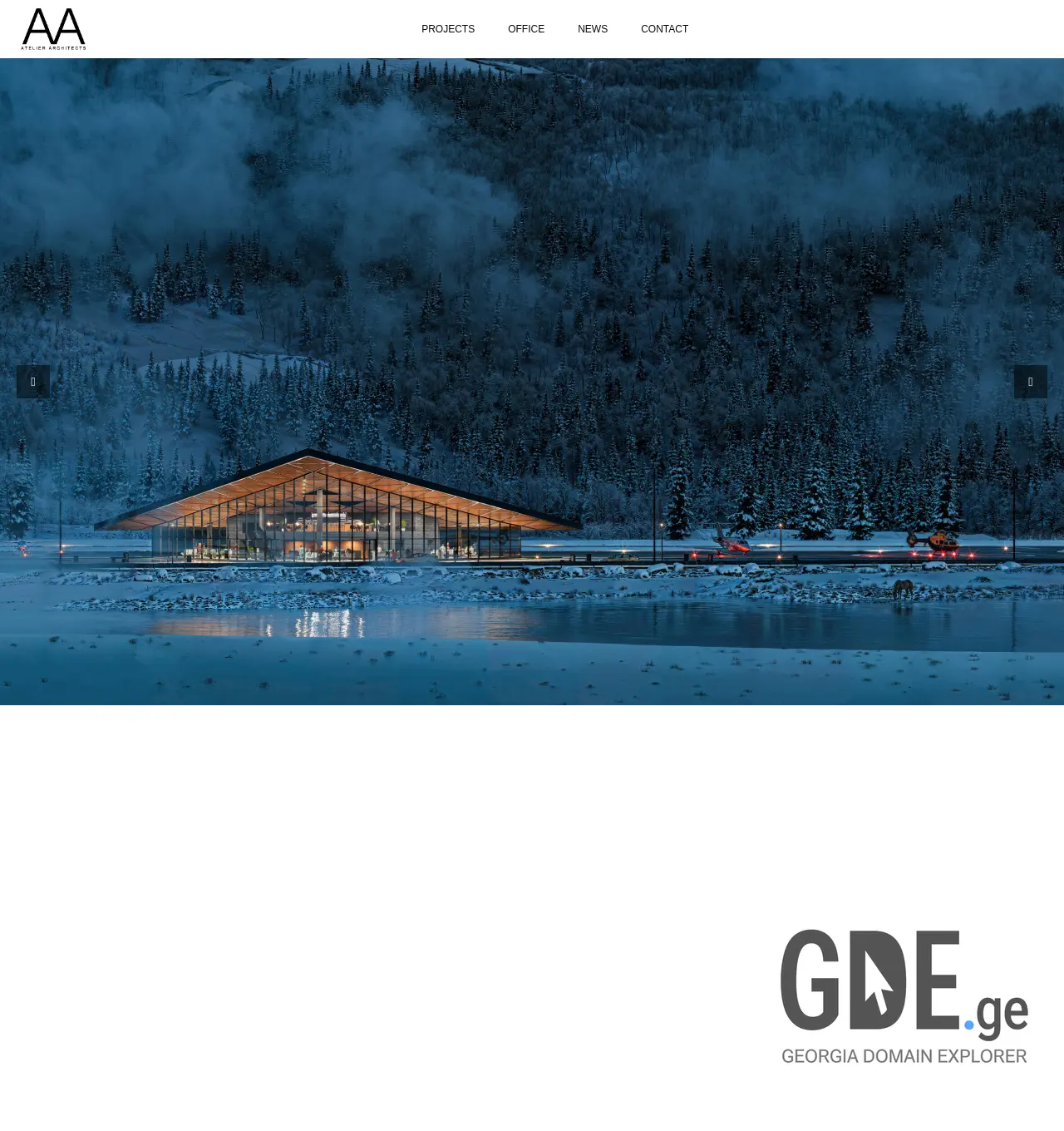 Screenshot of the site atelierarchitects.ge at 2025-11-30