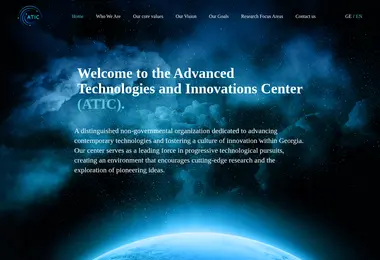 Screenshot of atic.ge