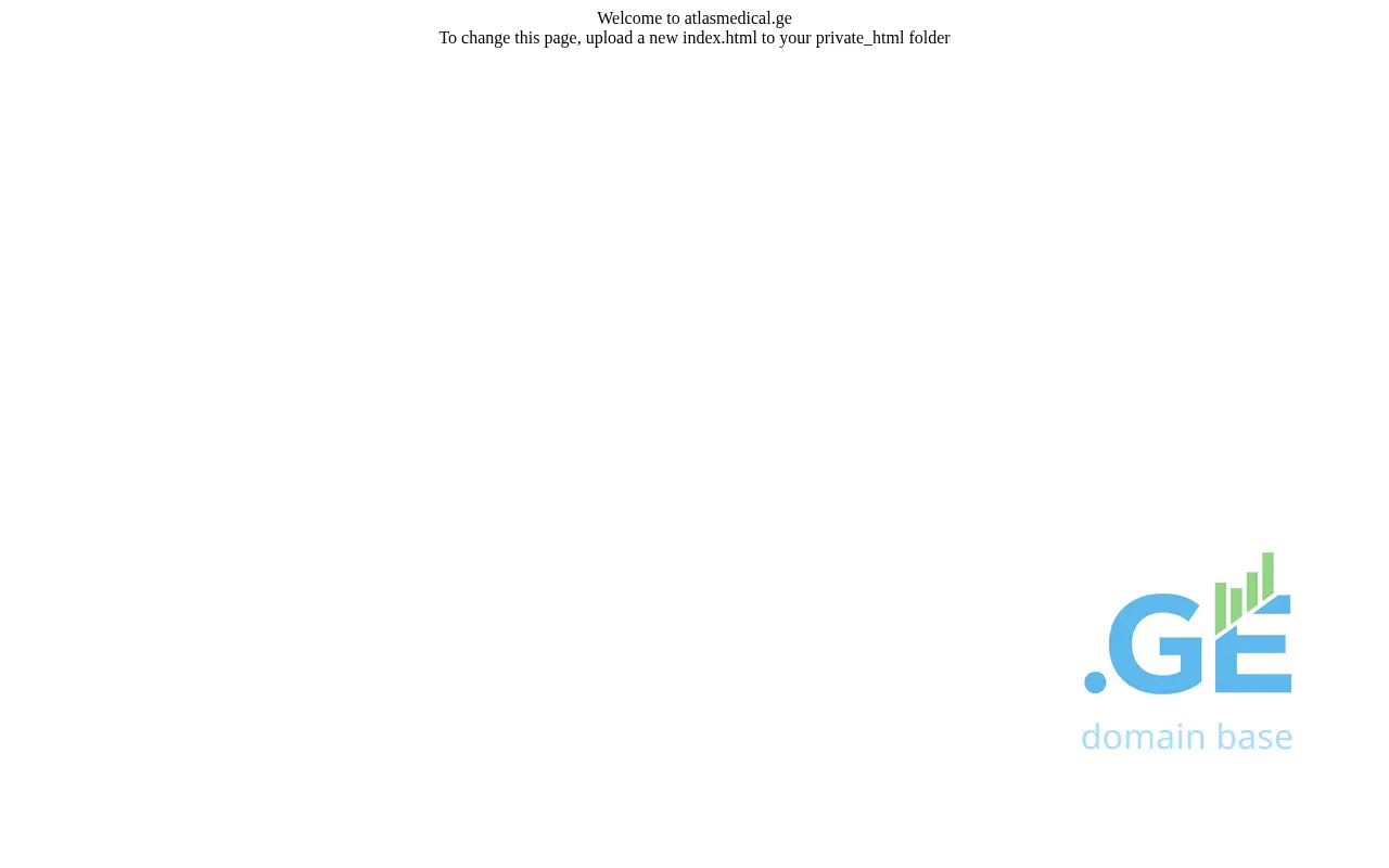 Screenshot of the site atlasmedical.ge