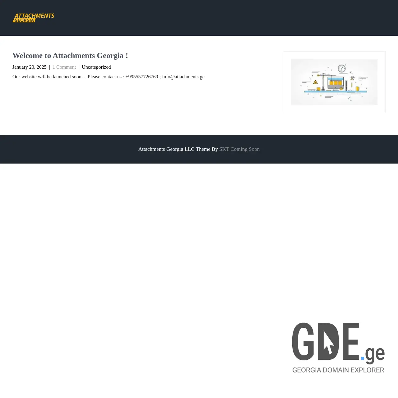 Screenshot of the site attachments.ge at 2025-12-08