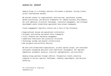 audacia.ge-ის ეკრანის სურათი