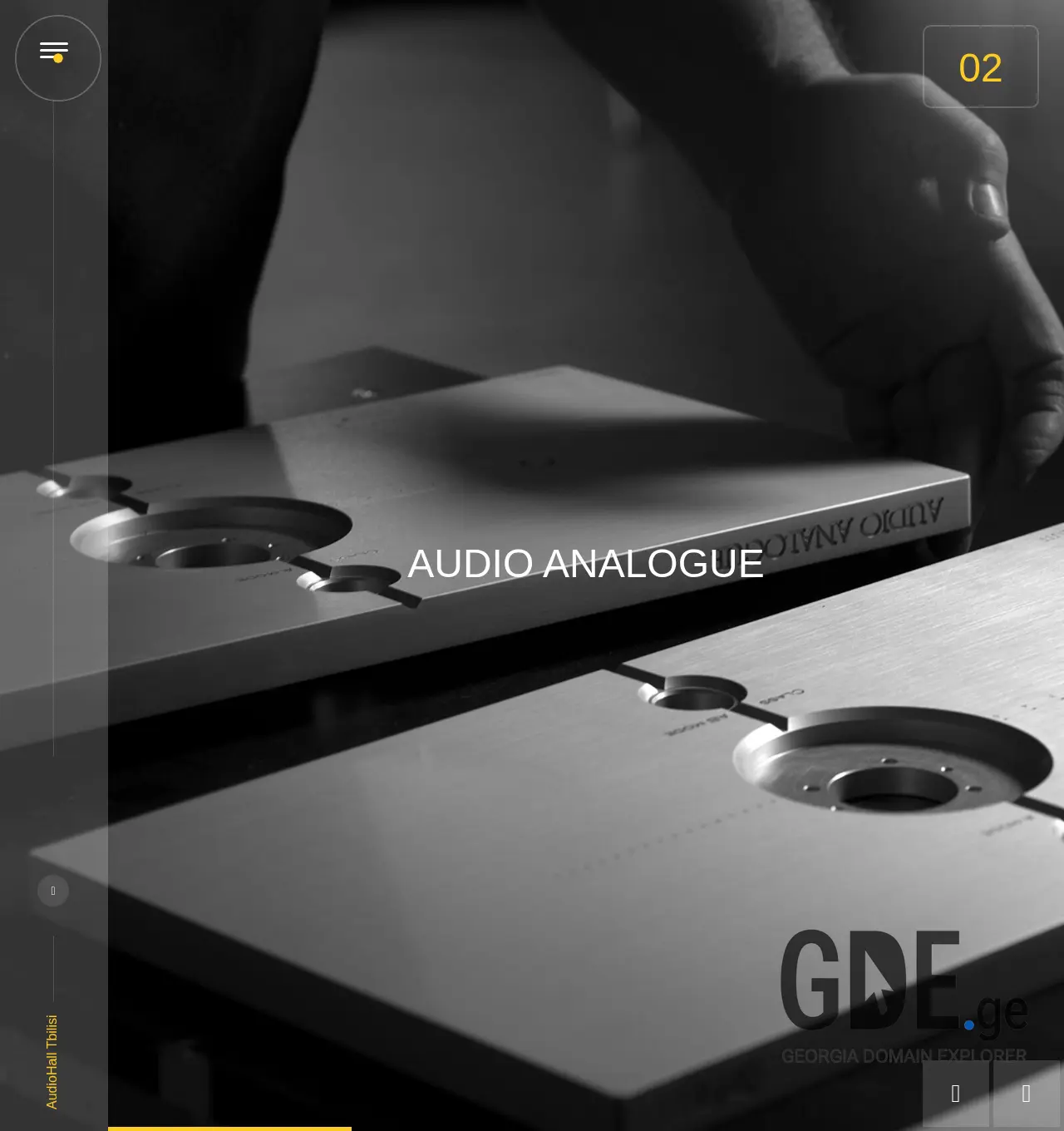 Screenshot of the site audiohall.ge at 2025-11-30