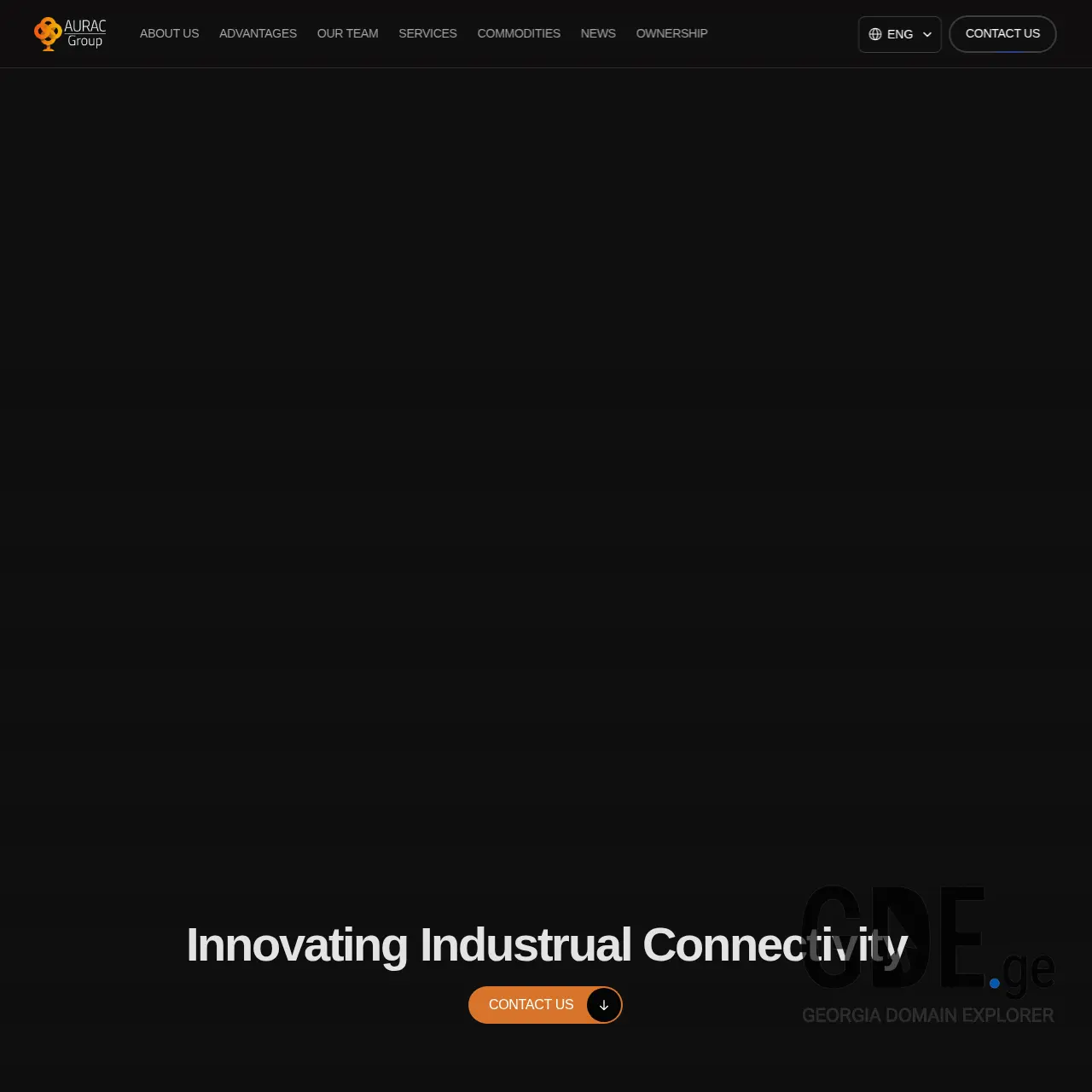 Screenshot of the site aurac-group.ge at 2025-12-08