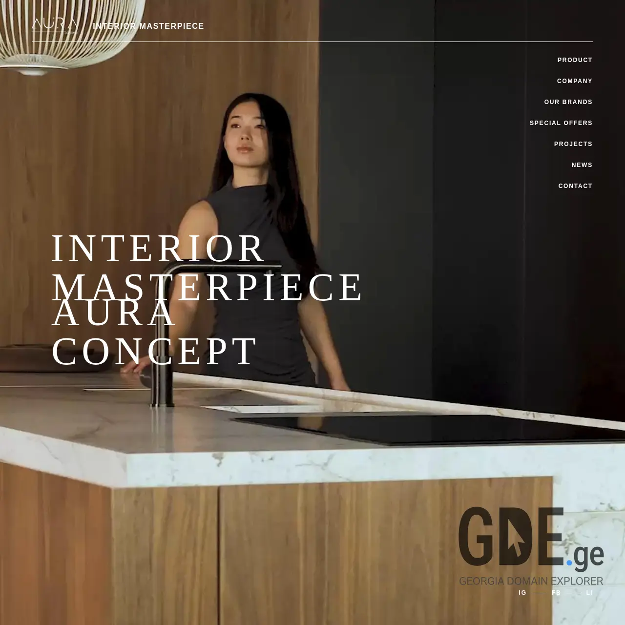 Screenshot of the site auraconcept.ge at 2025-12-08