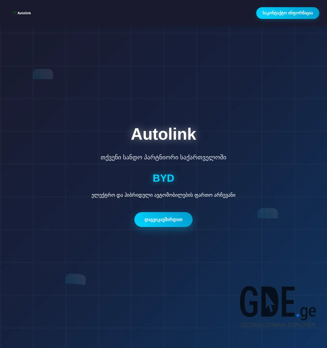 Screenshot of the site autolink.ge at 2025-12-07