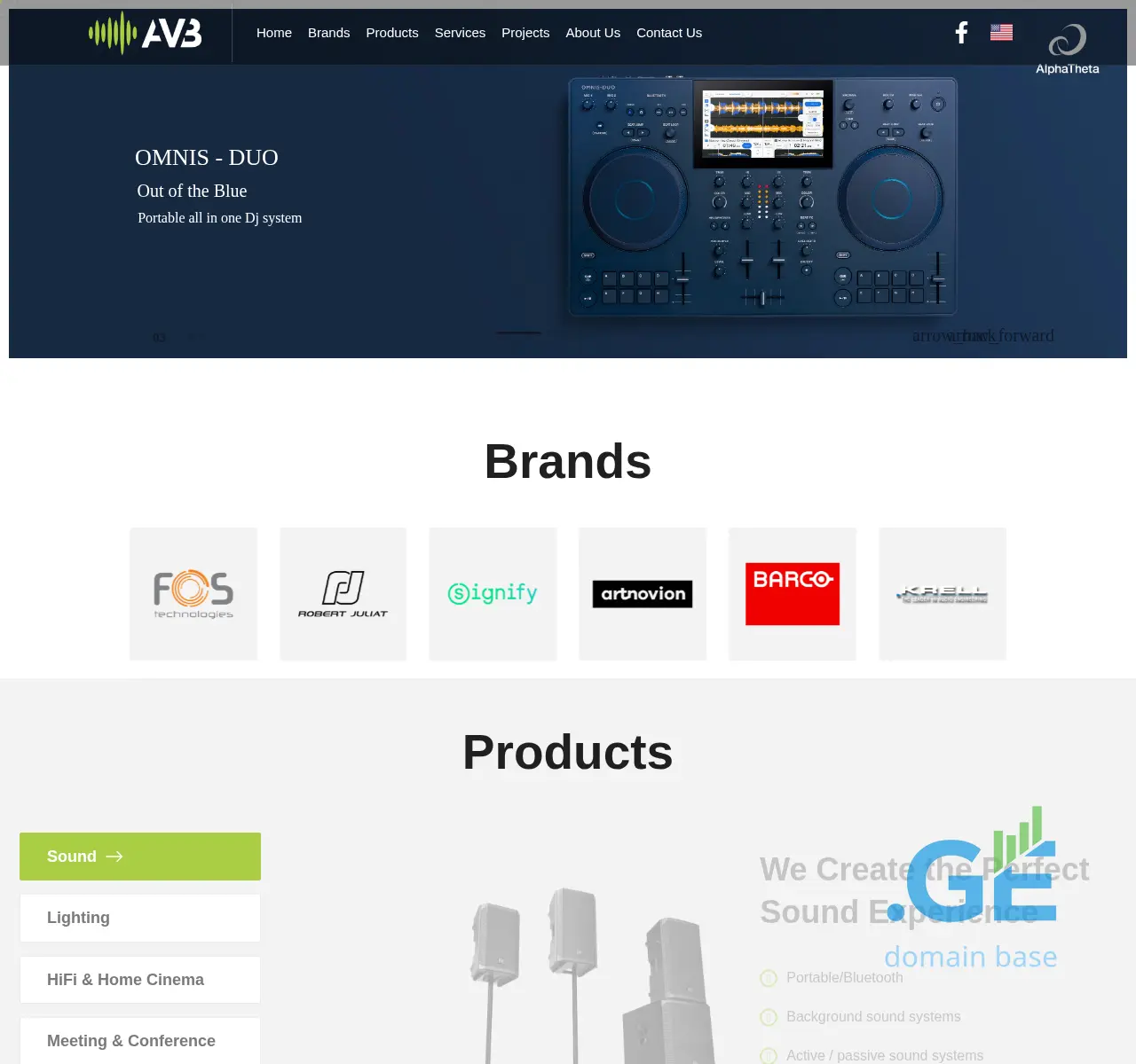 Screenshot of the site avb.ge at 2025-11-24