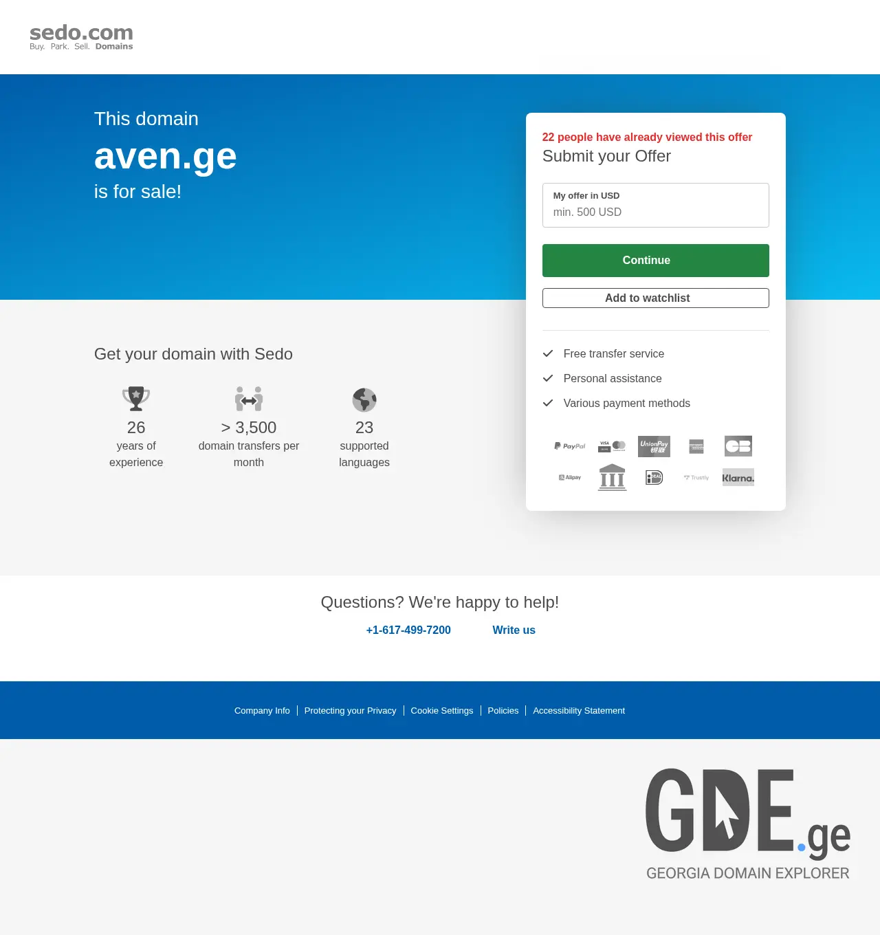 Screenshot of the site aven.ge at 2025-11-30