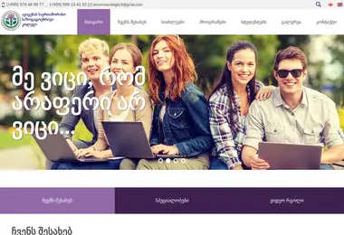 Скриншот avicenna.edu.ge
