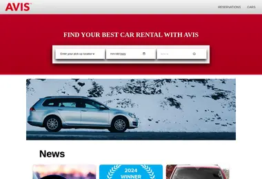 Screenshot of avis.ge