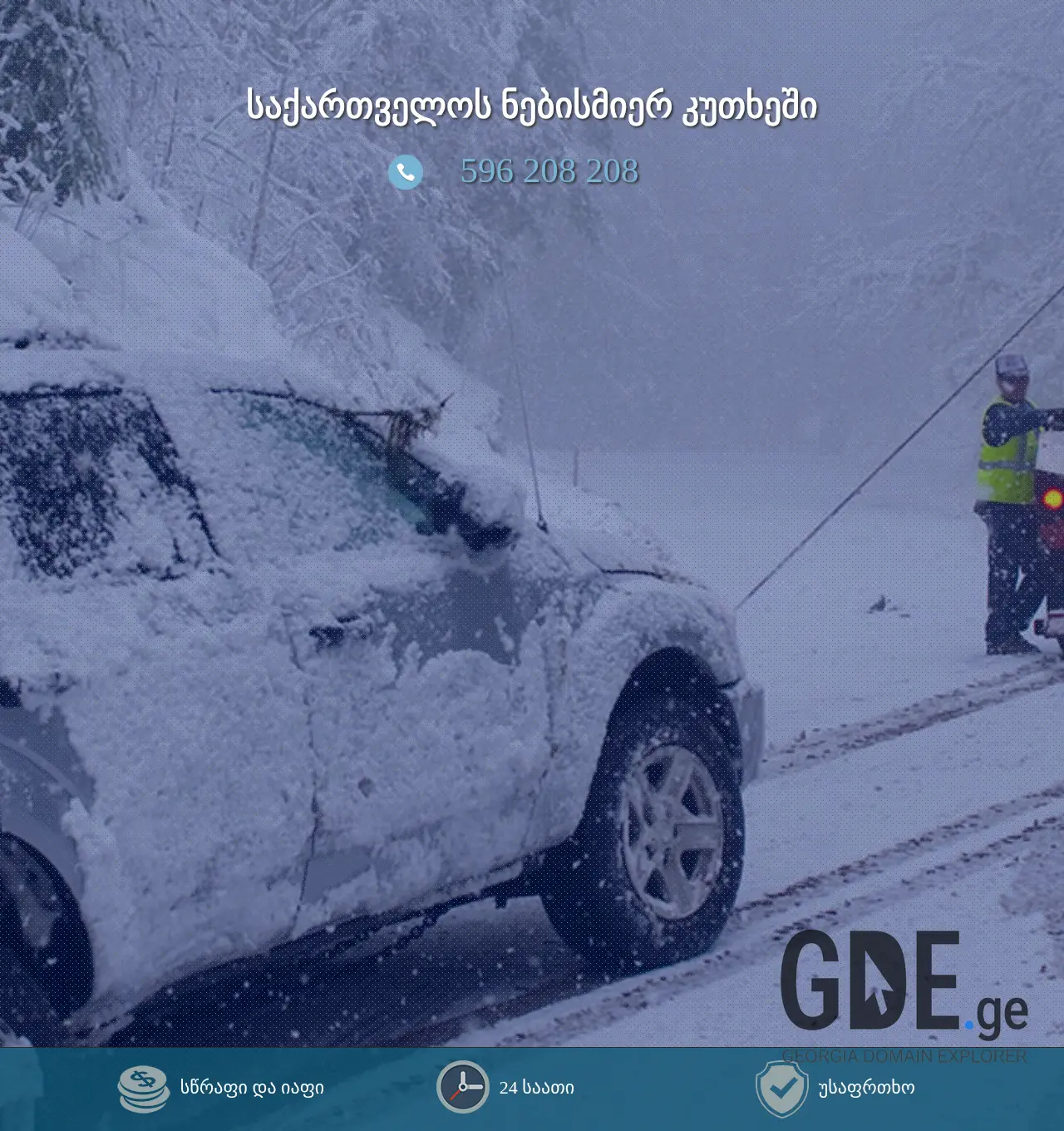 Screenshot of the site avtoevakuator.ge at 2025-11-30