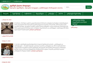 Screenshot of awf.org.ge