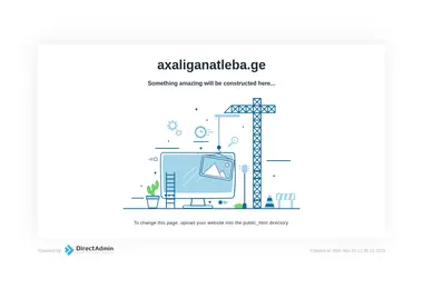 Screenshot of axaliganatleba.ge