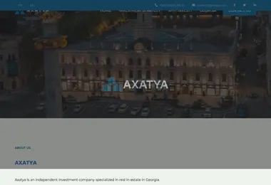 Screenshot of axatya.ge