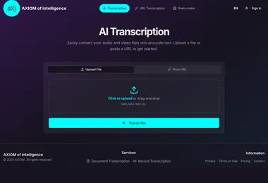 Screenshot of axi.ge