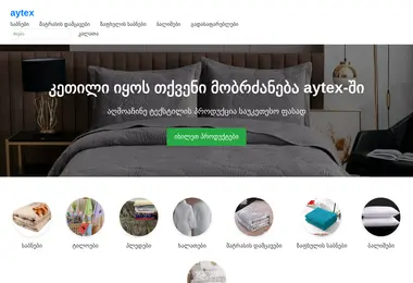 Screenshot of aytex.ge