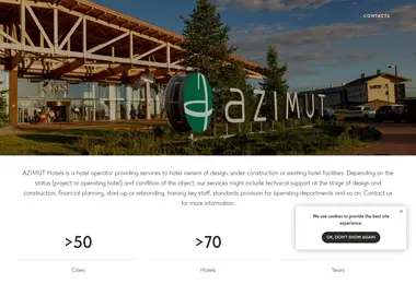 Screenshot of azimuthotels.ge