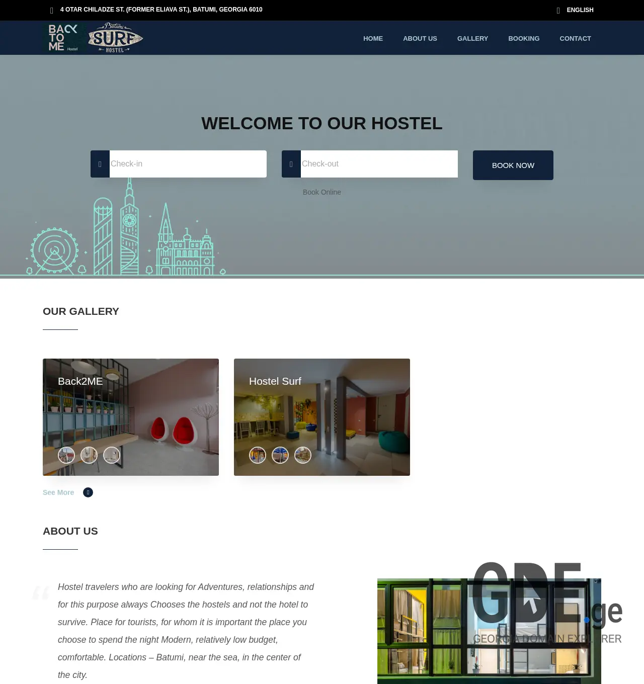 Screenshot of the site ba2me.ge at 2025-11-30