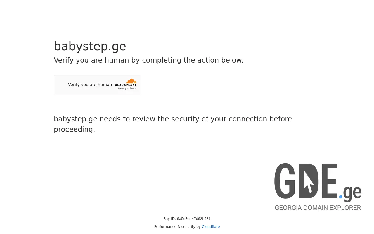 Screenshot of the site babystep.ge at 2025-11-28