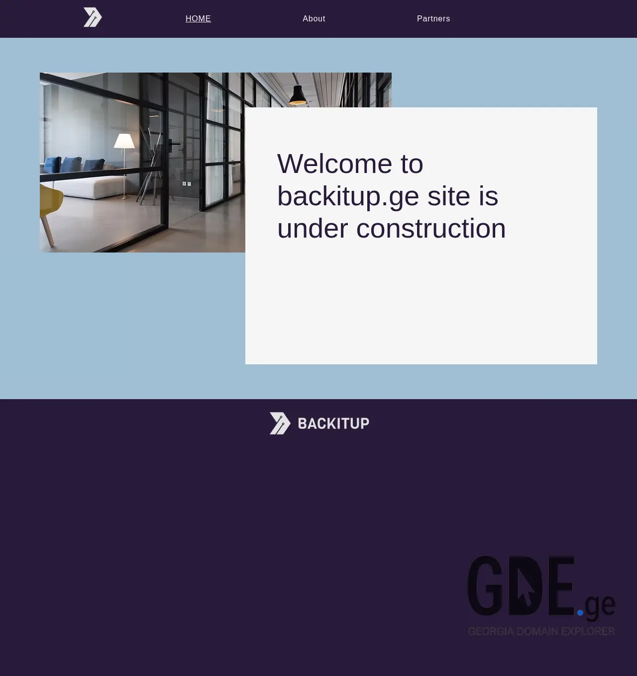 Screenshot of the site backitup.ge at 2025-11-30