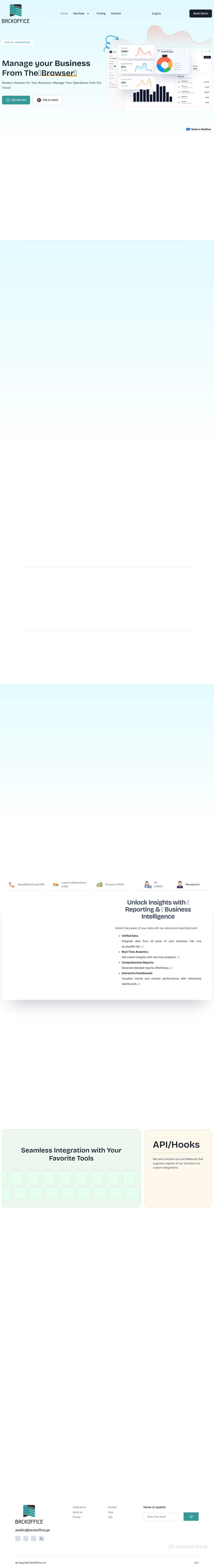 Screenshot of the site backoffice.ge