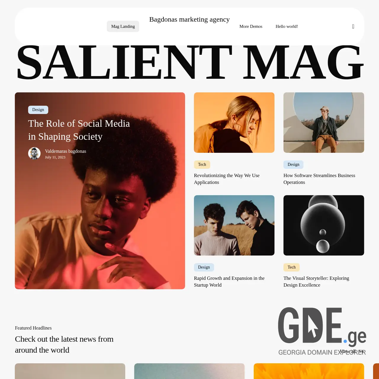 Screenshot of the site bagdonas.ge at 2026-01-02