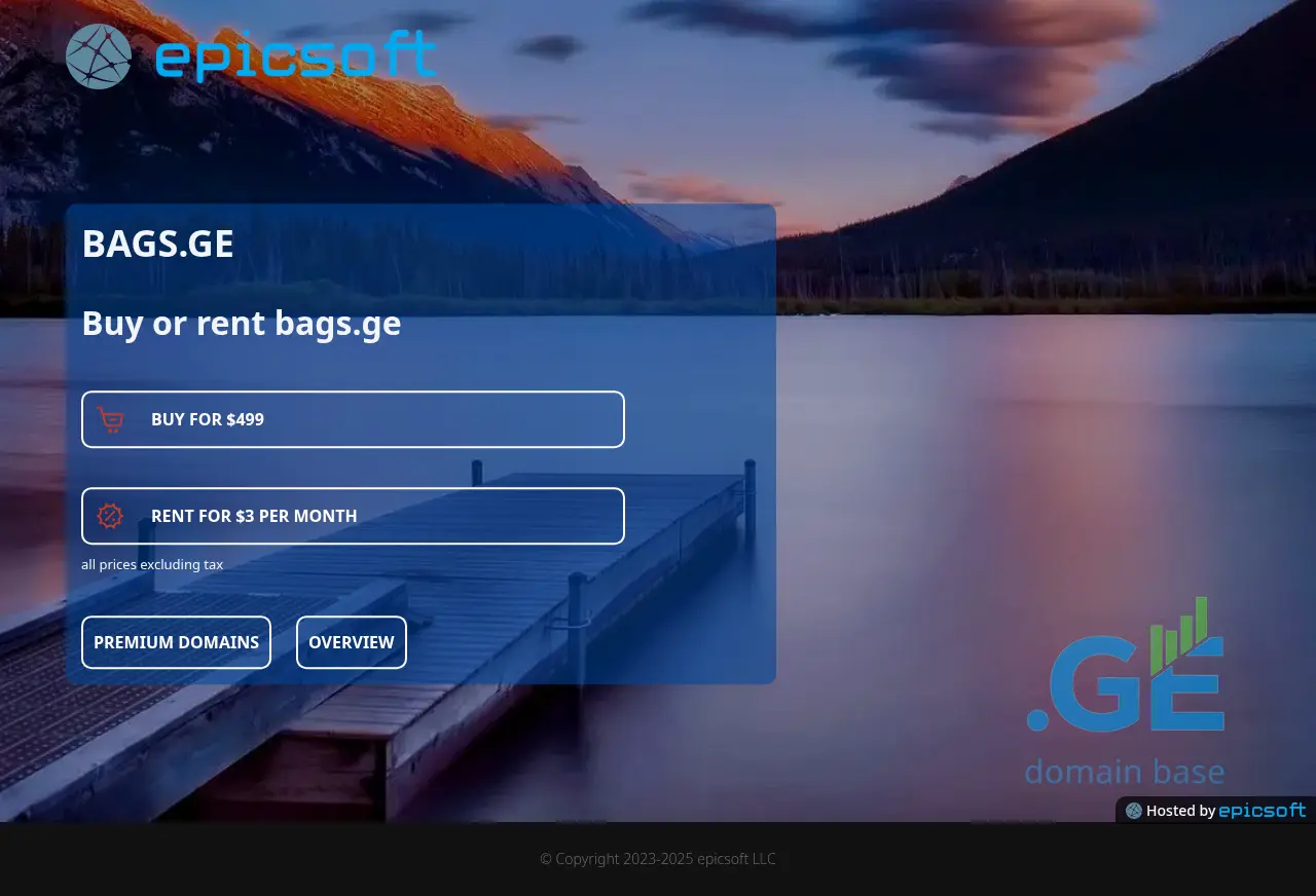 Screenshot of the site bags.ge