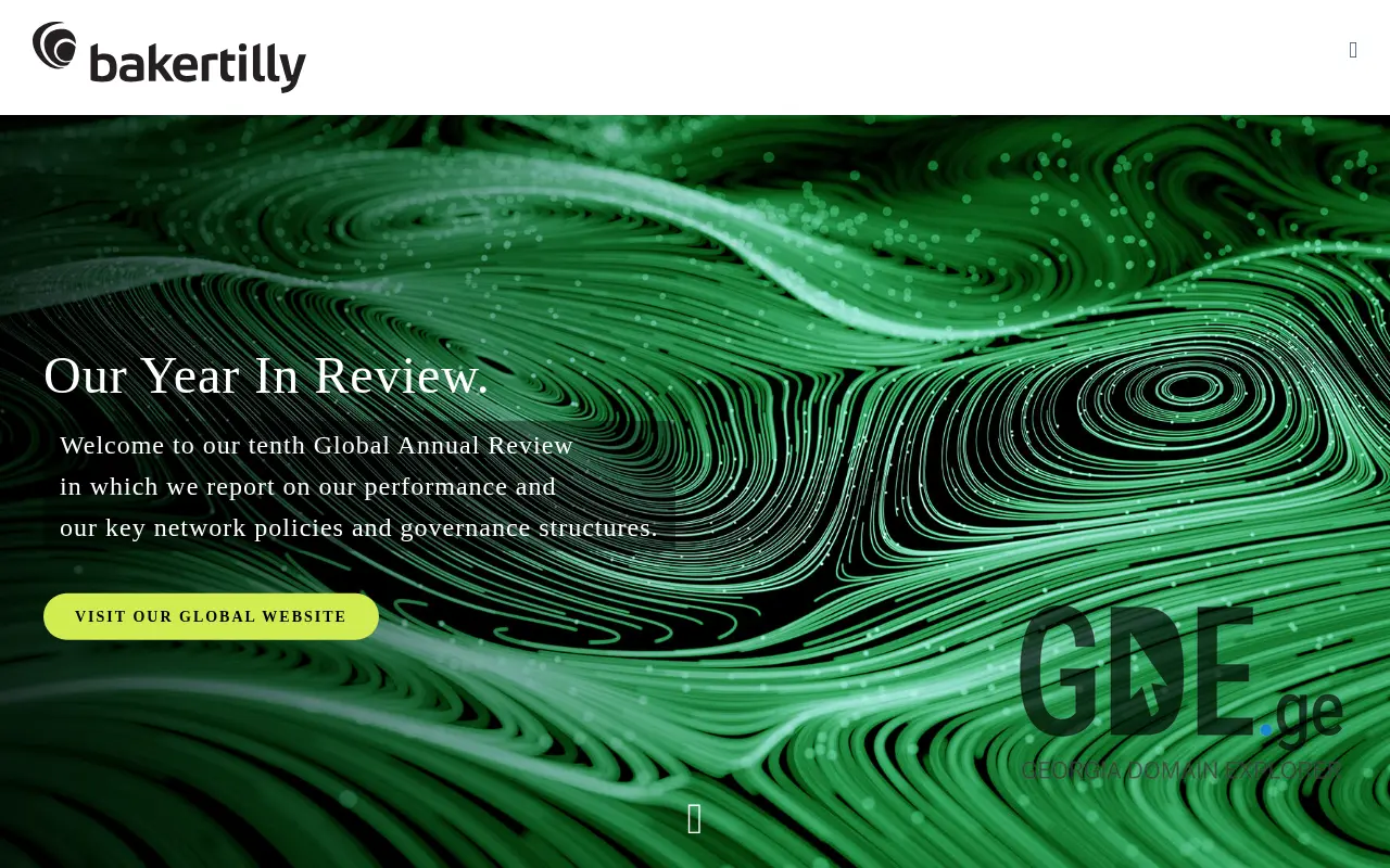 Screenshot of the site bakertilly.ge at 2025-11-28