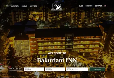 Screenshot of bakurianiinn.ge