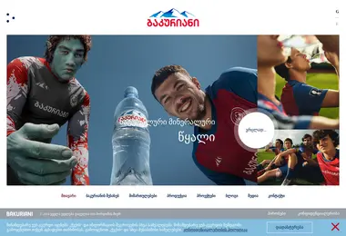 Screenshot of bakurianiwater.ge