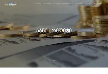 Скриншот banicredit.ge