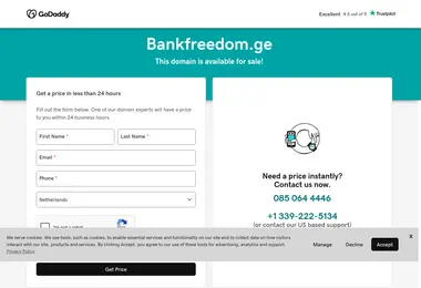 Screenshot of bankfreedom.ge