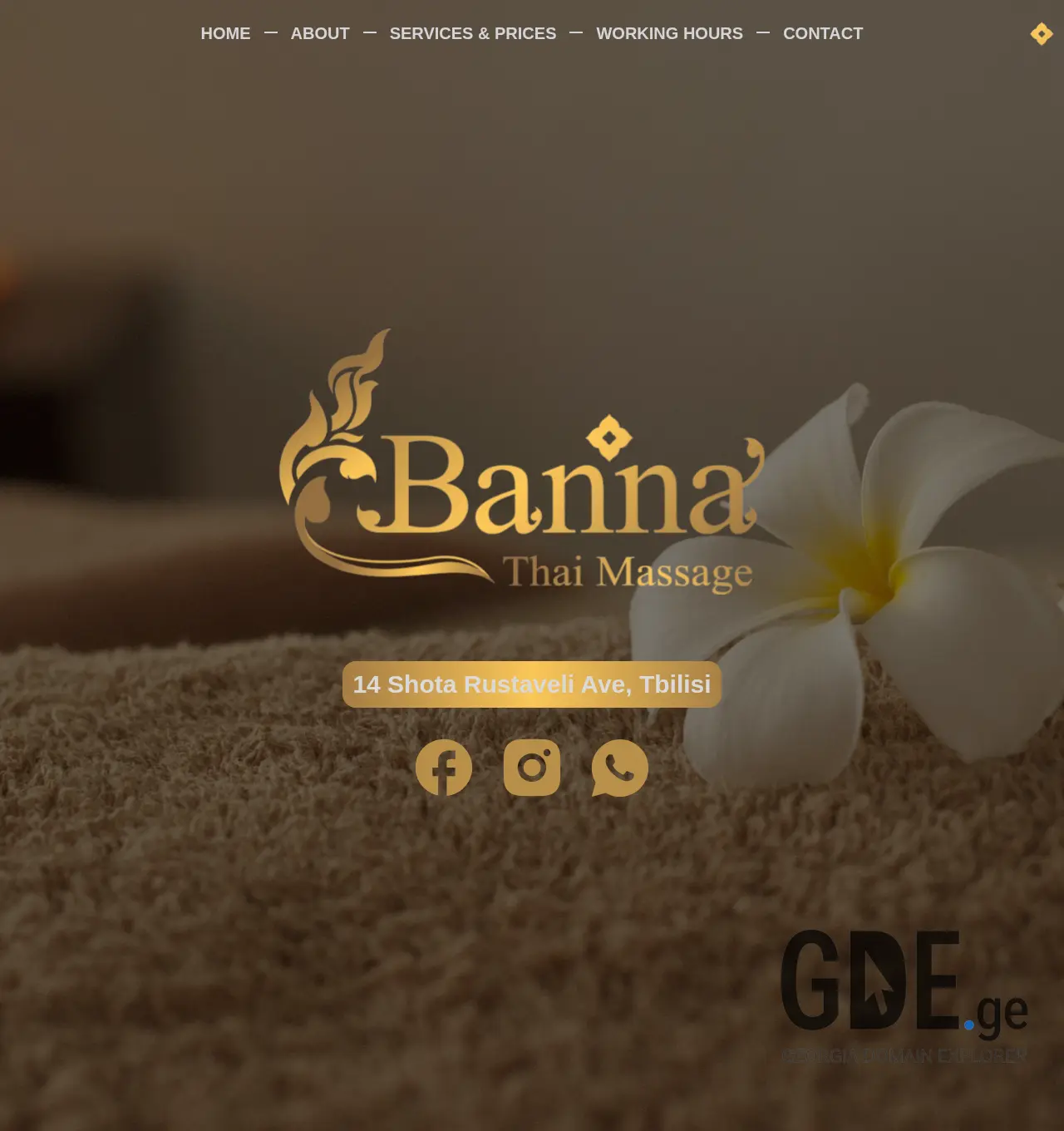 Screenshot of the site bannaspa.ge at 2025-12-07