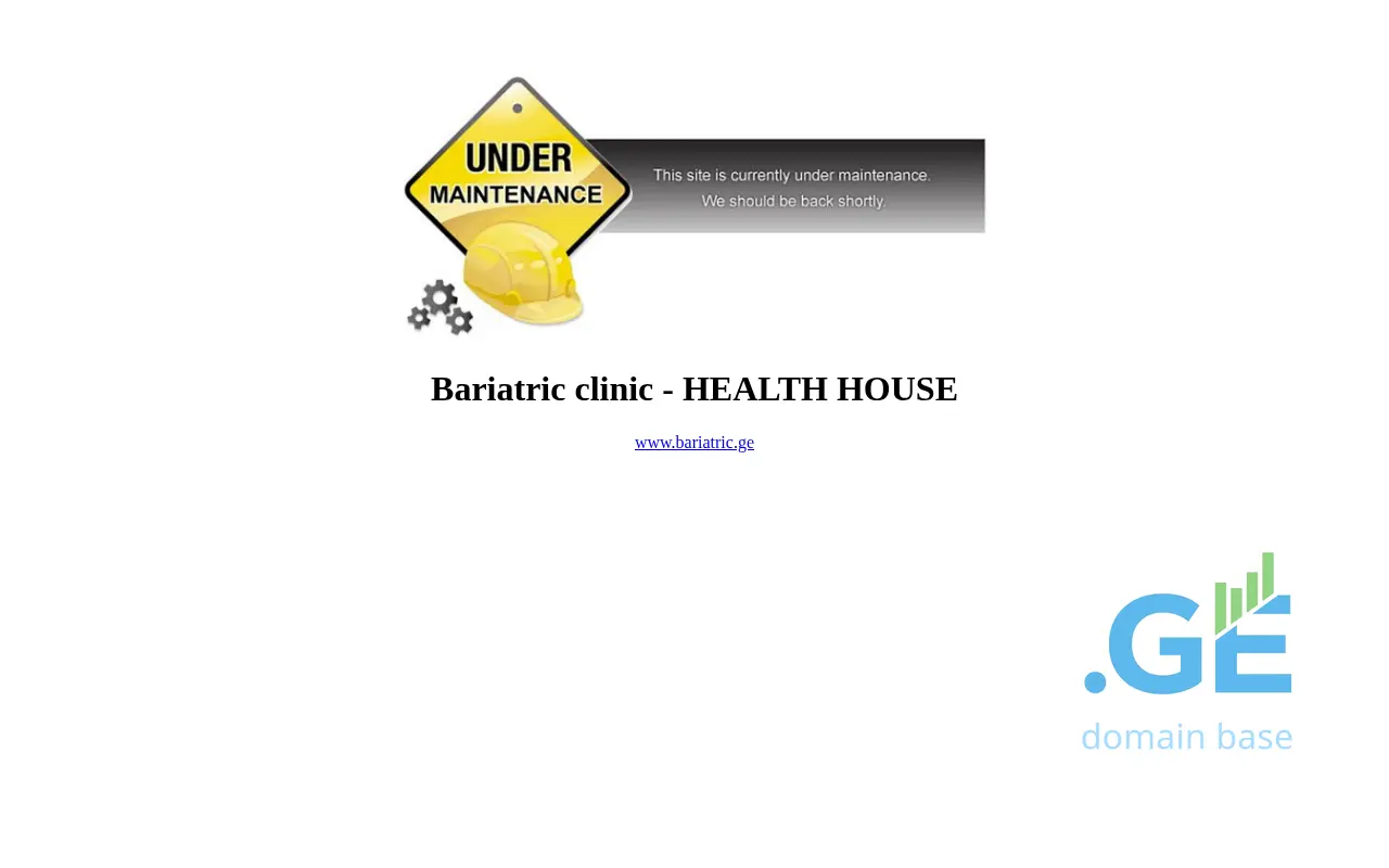 Screenshot of the site bariatric.ge at 2025-10-03