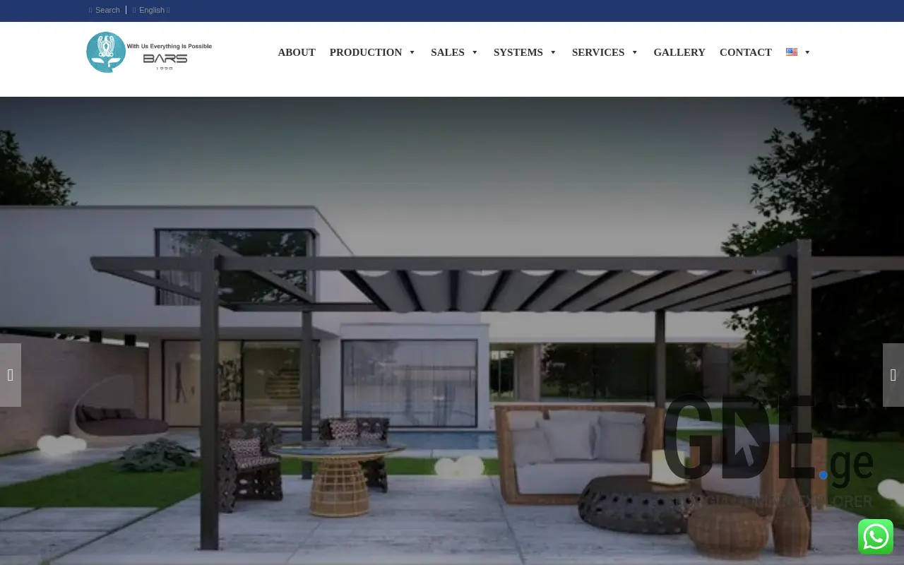 Screenshot of the site bars.ge at 2025-11-28